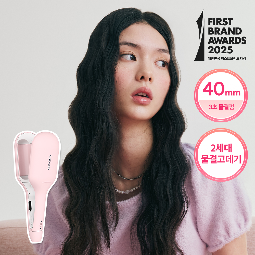 vodana コンパクトウェーブアイロン 38mm ピンクラベンダー | OLIVE