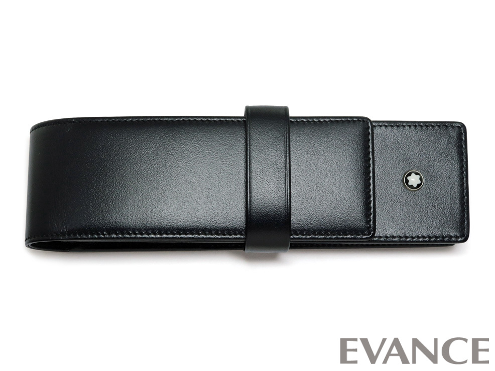 極美品 モンブラン ペンケース ブラック 1-2本差し 名入れ無料