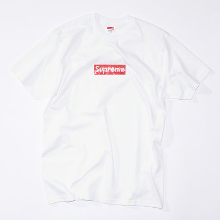 Supreme Swarovski Box Logo Tee White シュプリーム Tシャツ 白