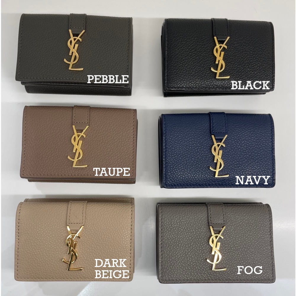 Saint Laurent☆YSLライン 3つ折り ミニ財布 オリガミ (Saint Laurent