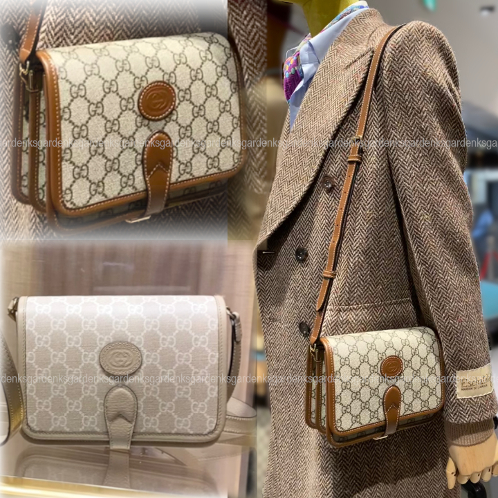 GUCCI☆インターロッキングG付きミニショルダーバッグ☆すぐ届く