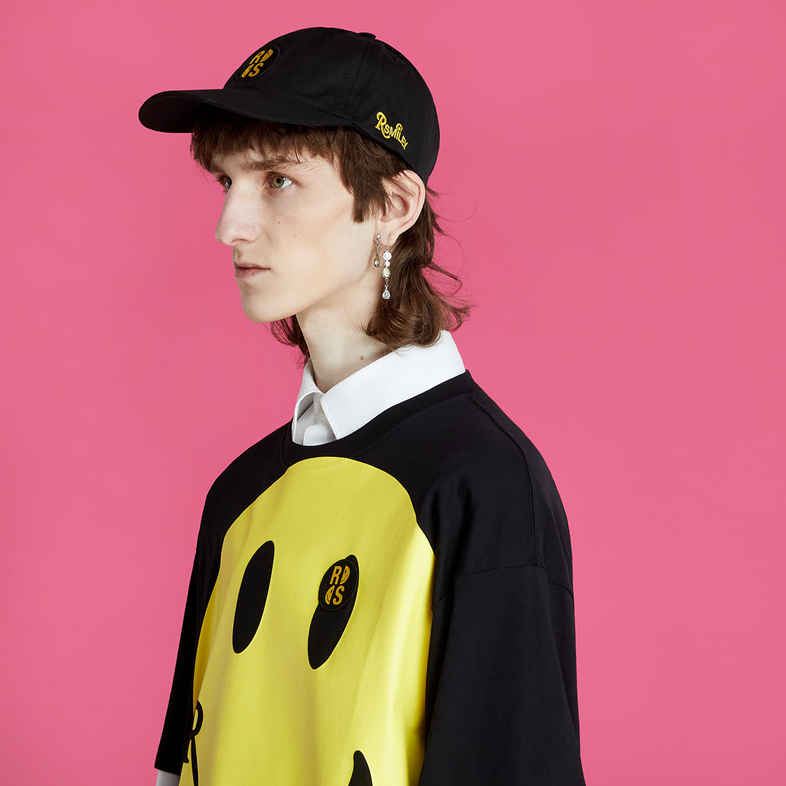 セール/関税なし】RAF SIMONS（ラフシモンズ）SMILEY LOGO CAP (RAF