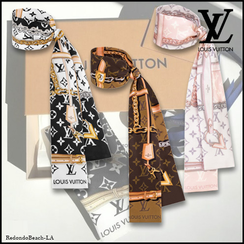首元/手首/ヘア/バックに♪LOUISVUITTON☆モノグラムスカーフ☆ (Louis