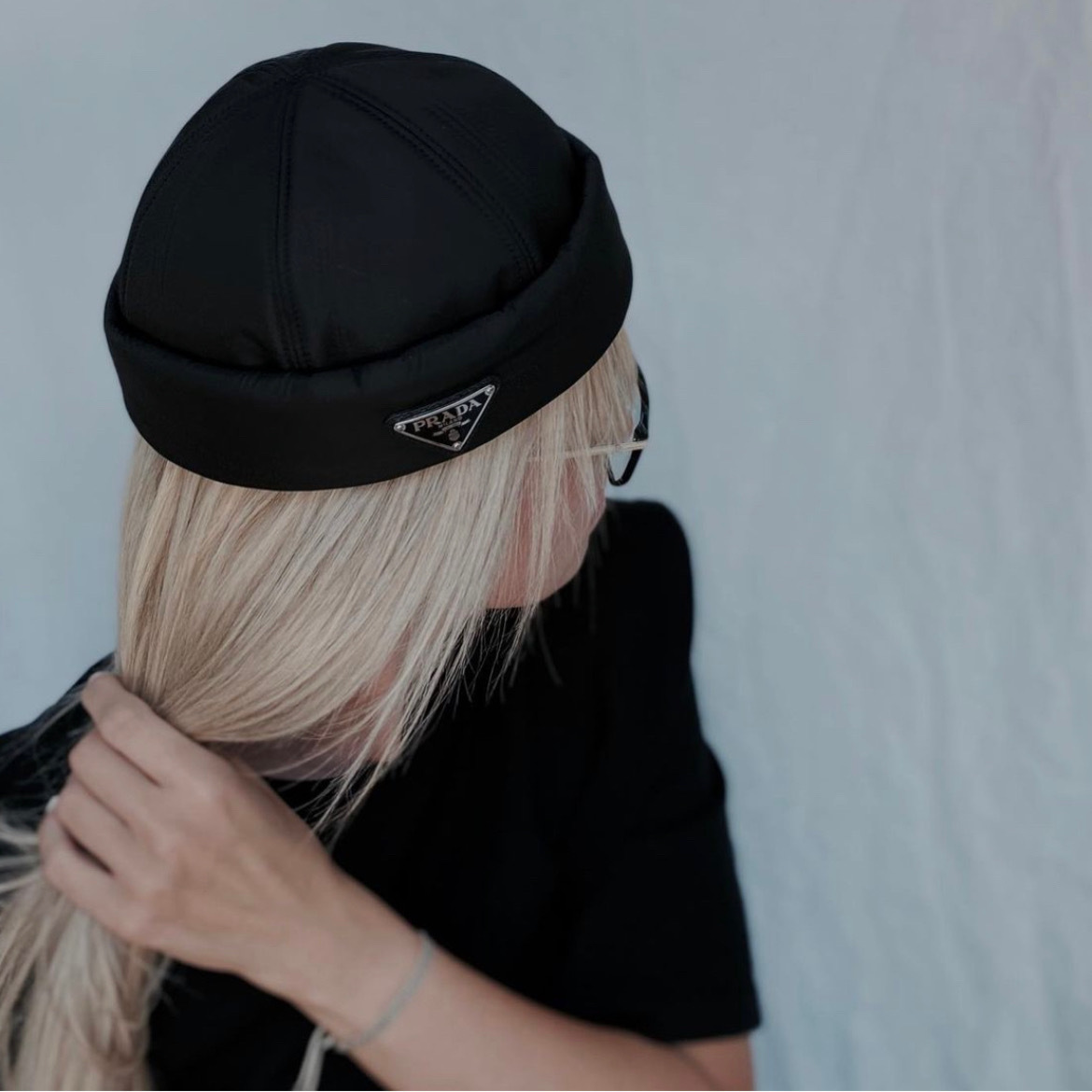 話題】PRADA◇Re-Nylon ロールキャップ ビーニー ユニセックス (PRADA