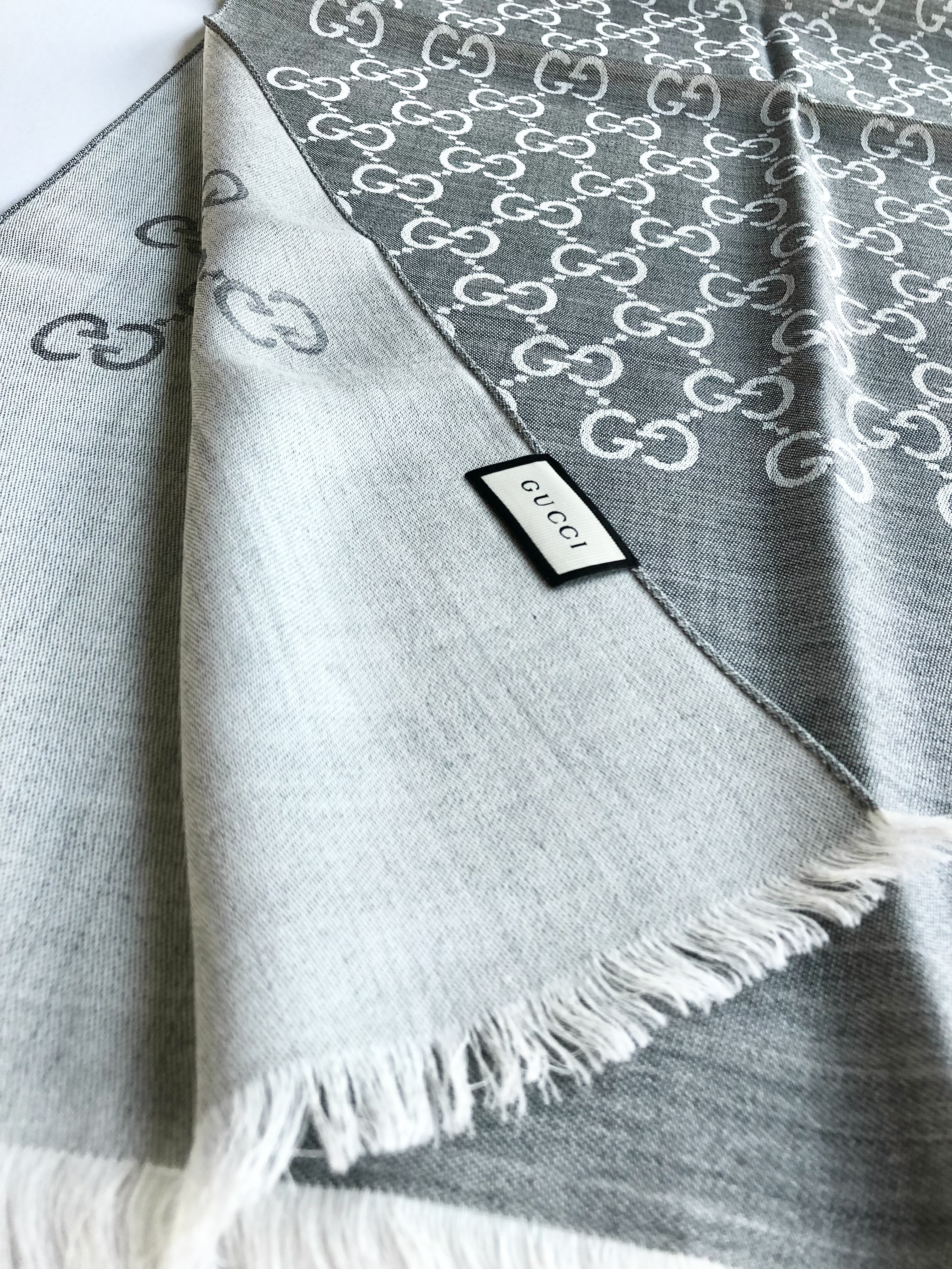 GUCCI/グッチ】 GGパターン ウール＆シルクストール 国内即発 (GUCCI