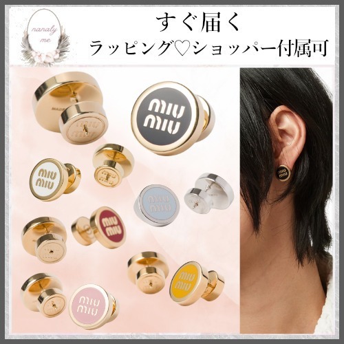 シンプルデザイン♪】ミュウミュウ ピアス (MiuMiu/ピアス