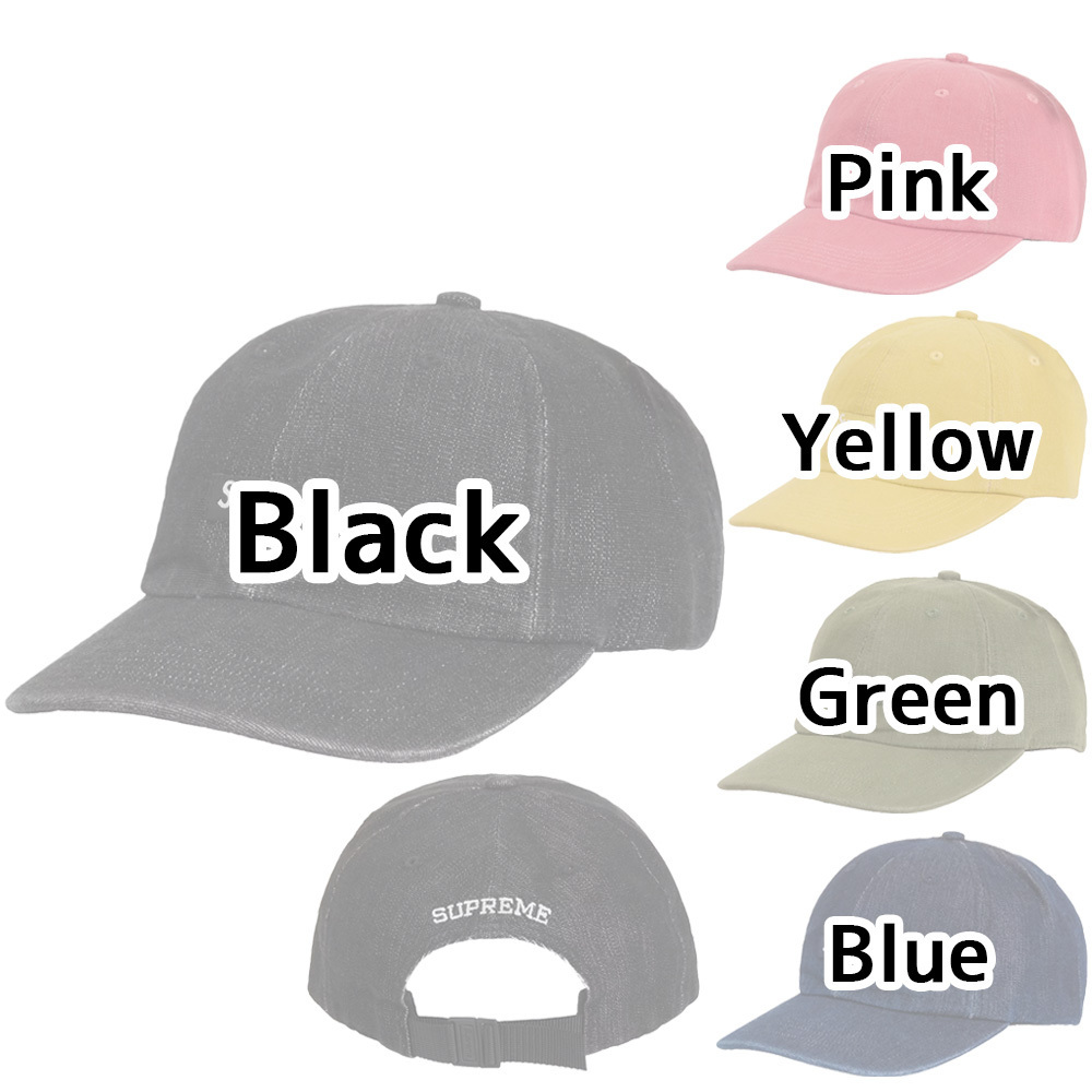 Supreme☆Corduraデニム スモールボックスロゴ 6パネルキャップ