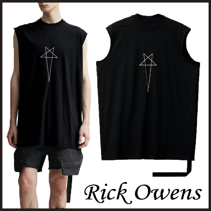 関税込】Rick Owens DRKSHDW タンクトップ クルーネック ロゴ (RICK