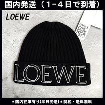 ☆関税・送料込み【LOEWE】ロエベ ロゴ ビーニー ニット帽 (LOEWE