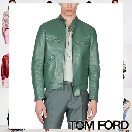 Giorgio Brato ダークグリーン レザーライダース ジョルジオブラッド