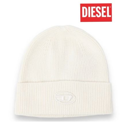 ホワイト（白）系 DIESEL(ディーゼル) ニットキャップ・ビーニー