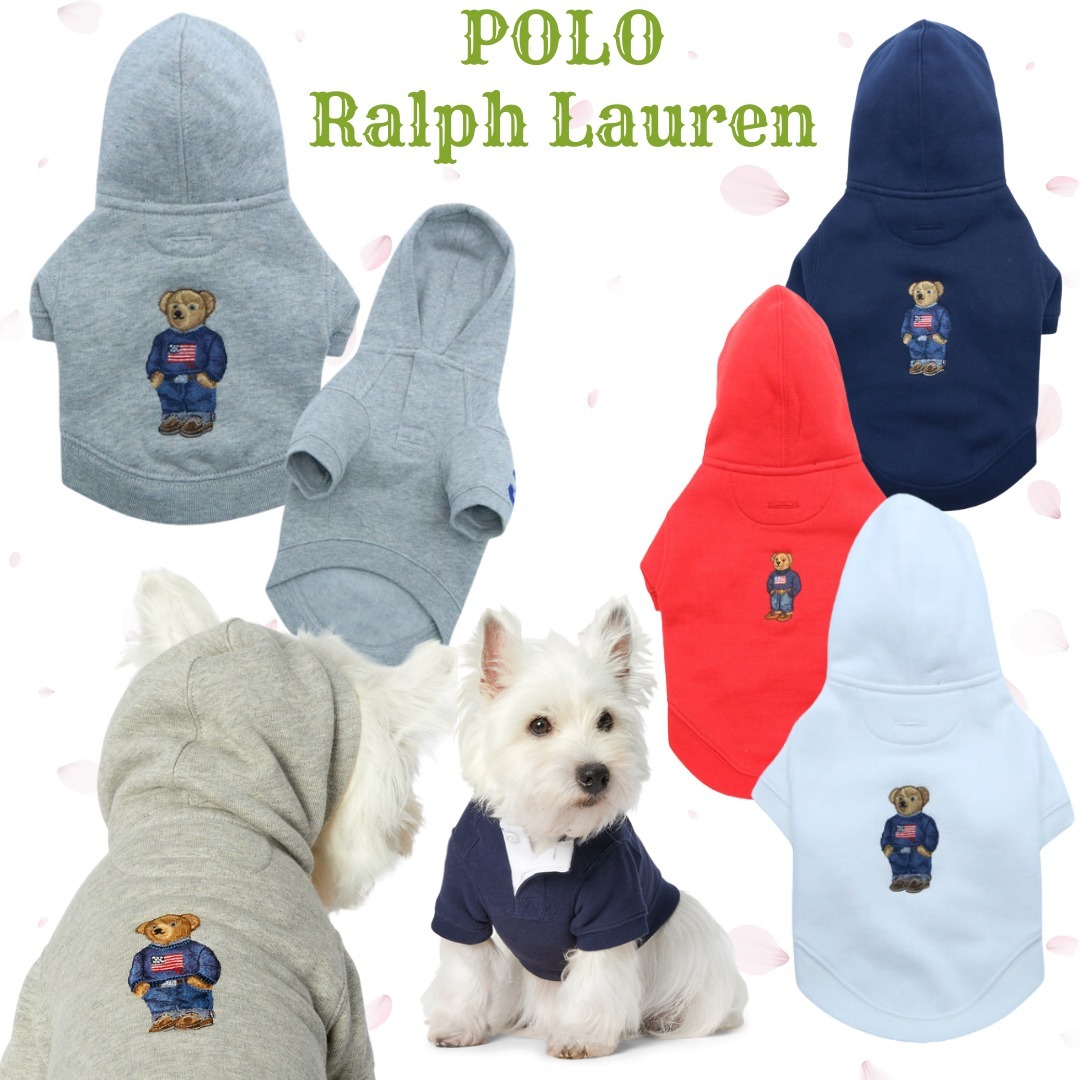 上品☆プレッピー【ラルフローレン】ポロベア ドッグ用 フーディ