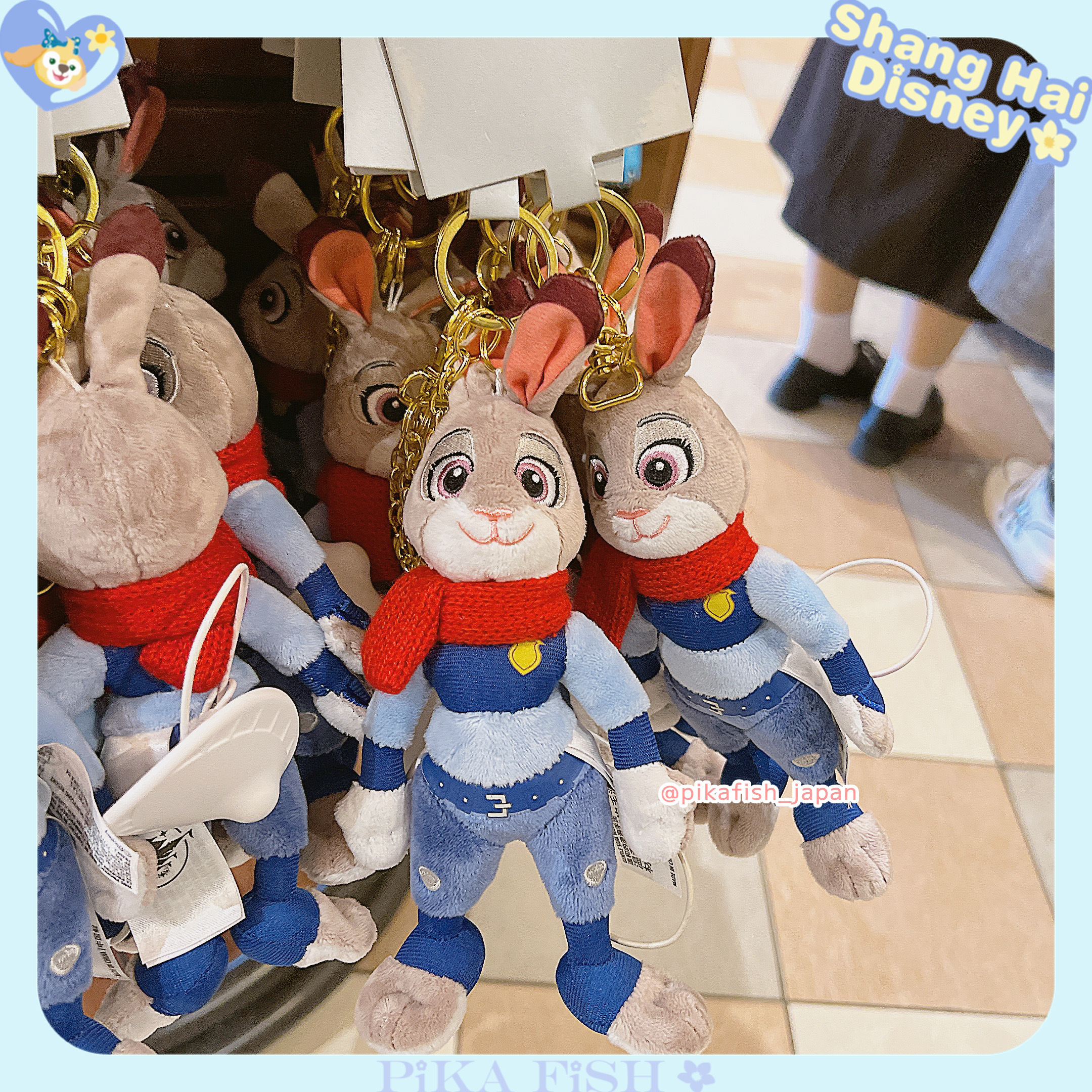上海】ジュディ ズートピア スカーフぬいぐるみキーホルダー (Disney