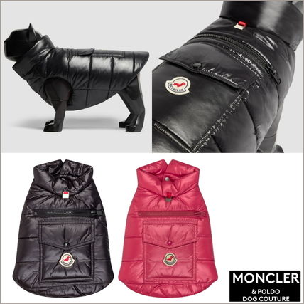 モンクレール×POLDO コラボ リバーシブル ドッグベスト【黒×緑