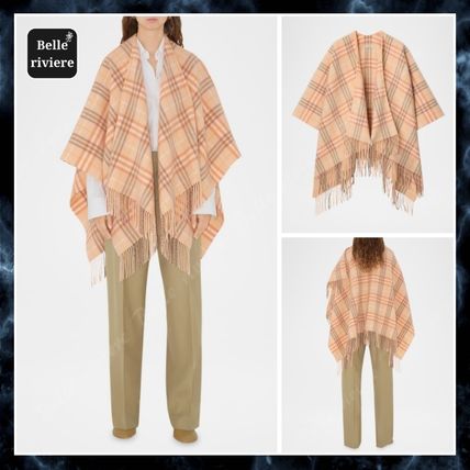 ピンク系 Burberry(バーバリー) ポンチョ・ケープ(レディース