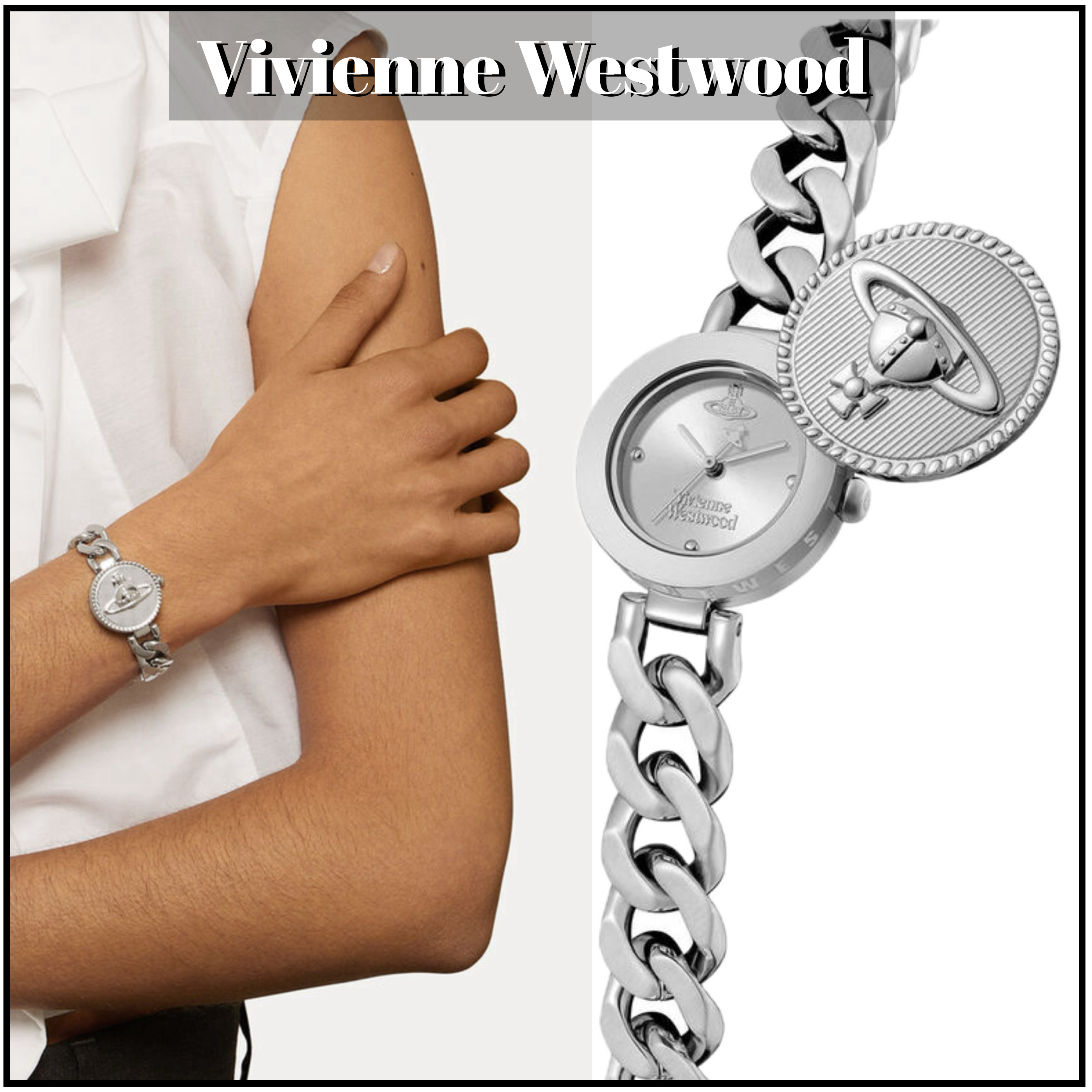 ◇ Vivienne Westwood ◇ オーブボタン ウォッチ 腕時計 ◇ (Vivienne