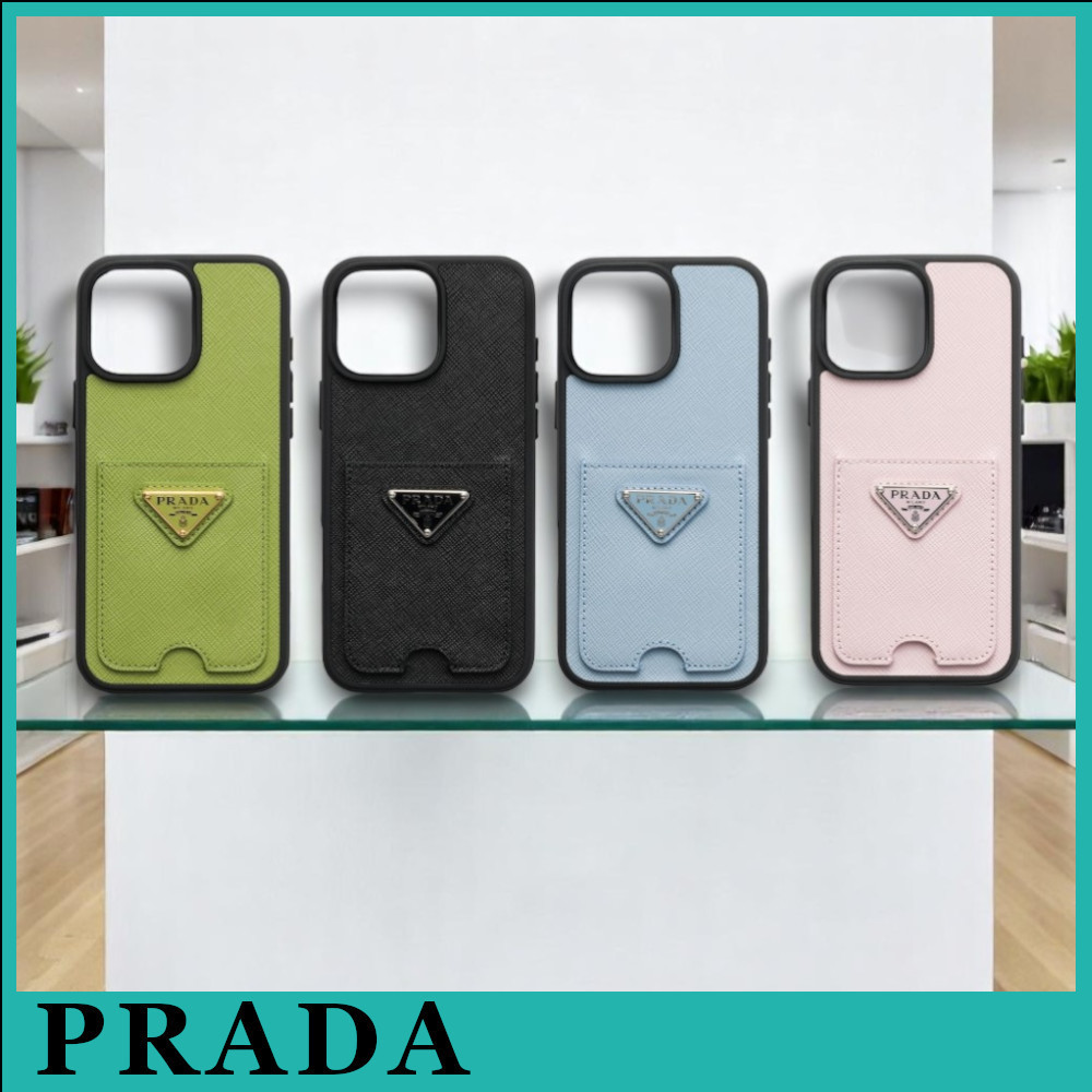 プラダ ベスト サフィアーノレザー iPhone 16 Pro Max用ケース