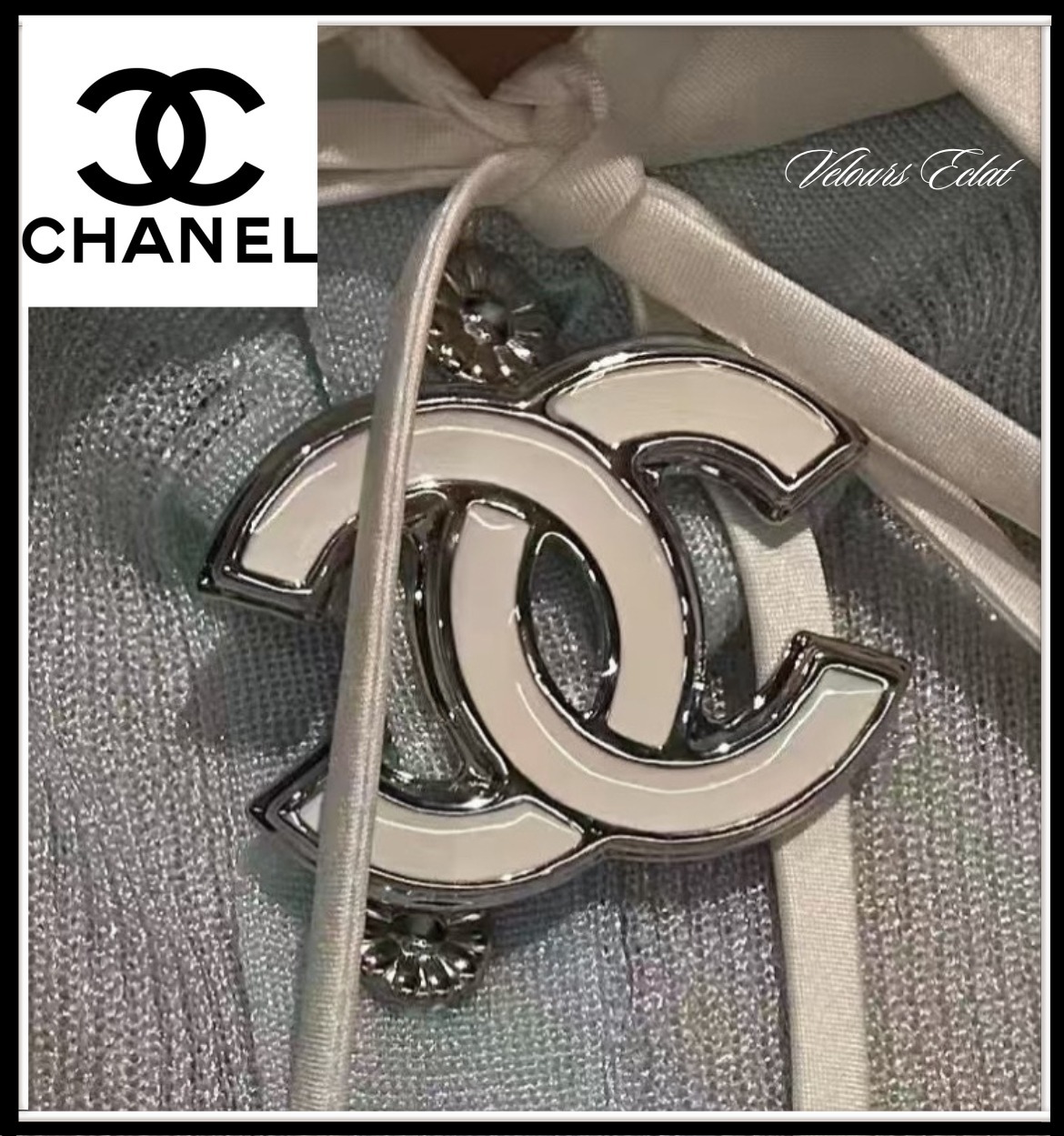 CHANEL シルバー CCロゴ ブローチ 【公式通販】