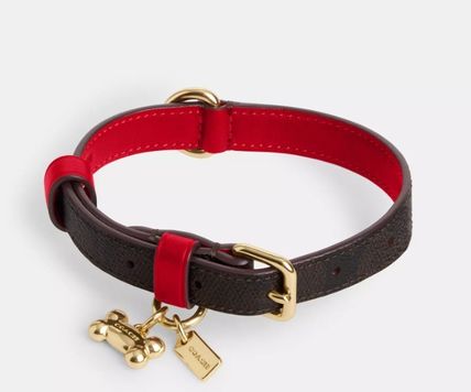 レッド（赤）系 Coach(コーチ) 首輪・ハーネス・リード(ライフスタイル