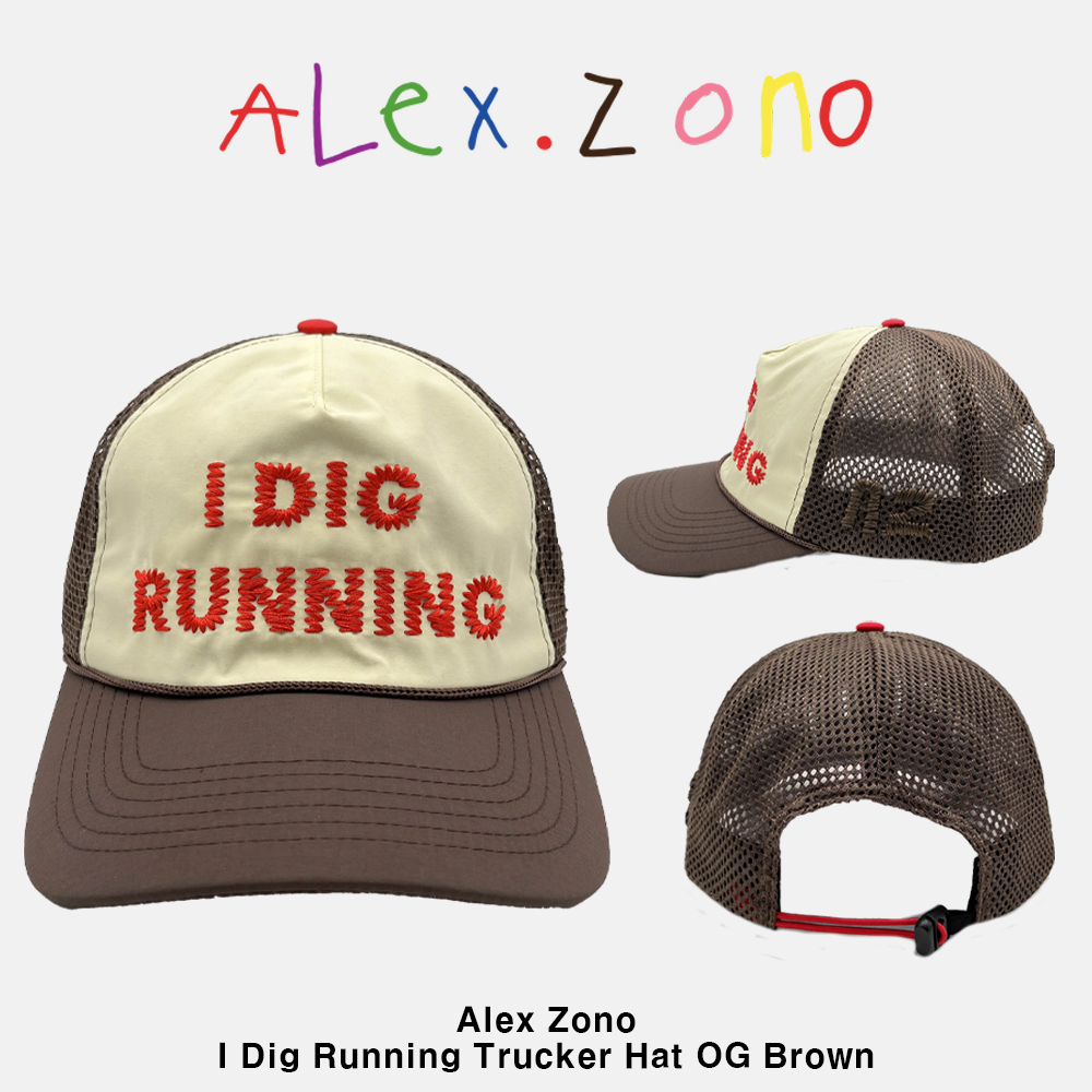 Alex Zono】I Dig Running Trucker Hat OG Brown ☆大人気☆ (キャップ