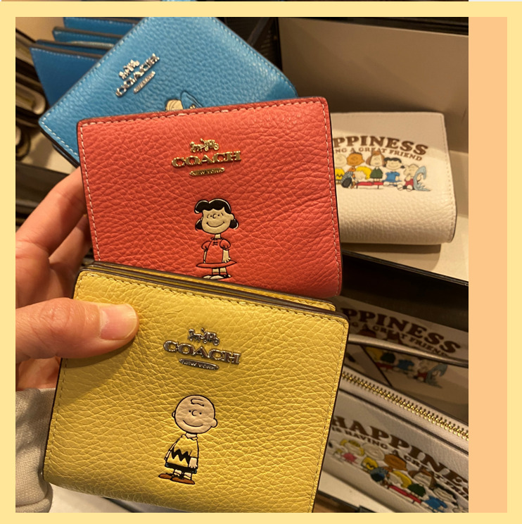 coach コーチ 折り財布 二つ折り SNOOPY スヌーピー COACH スヌーピー