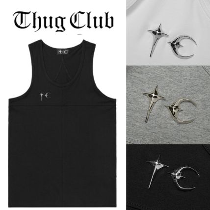 ブラック（黒）系 Thug Club(サグクラブ) タンクトップ(メンズ