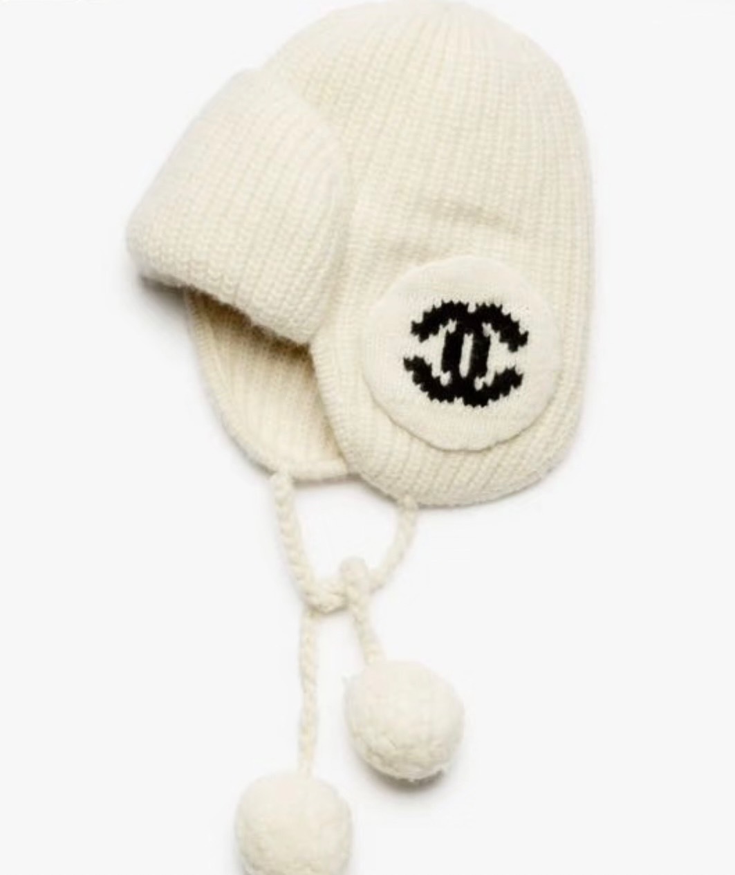 CHANEL ポンポン付きニット帽 楽天市場】シャネル ニット帽の通販