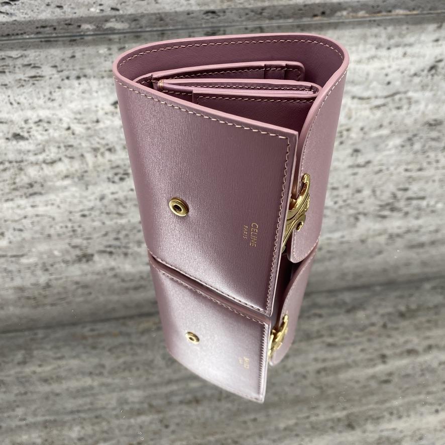 CELINE】セリーヌ スモールウォレット トリオンフ☆ぺブル CELINE