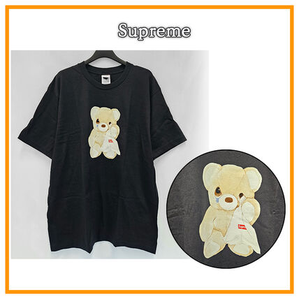 SUPREME クマのイラスト 黒 Tシャツ SUPREME クマのイラスト 黒 T