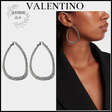 シルバー（銀色）系 VALENTINO(ヴァレンティノ) ピアス(レディース