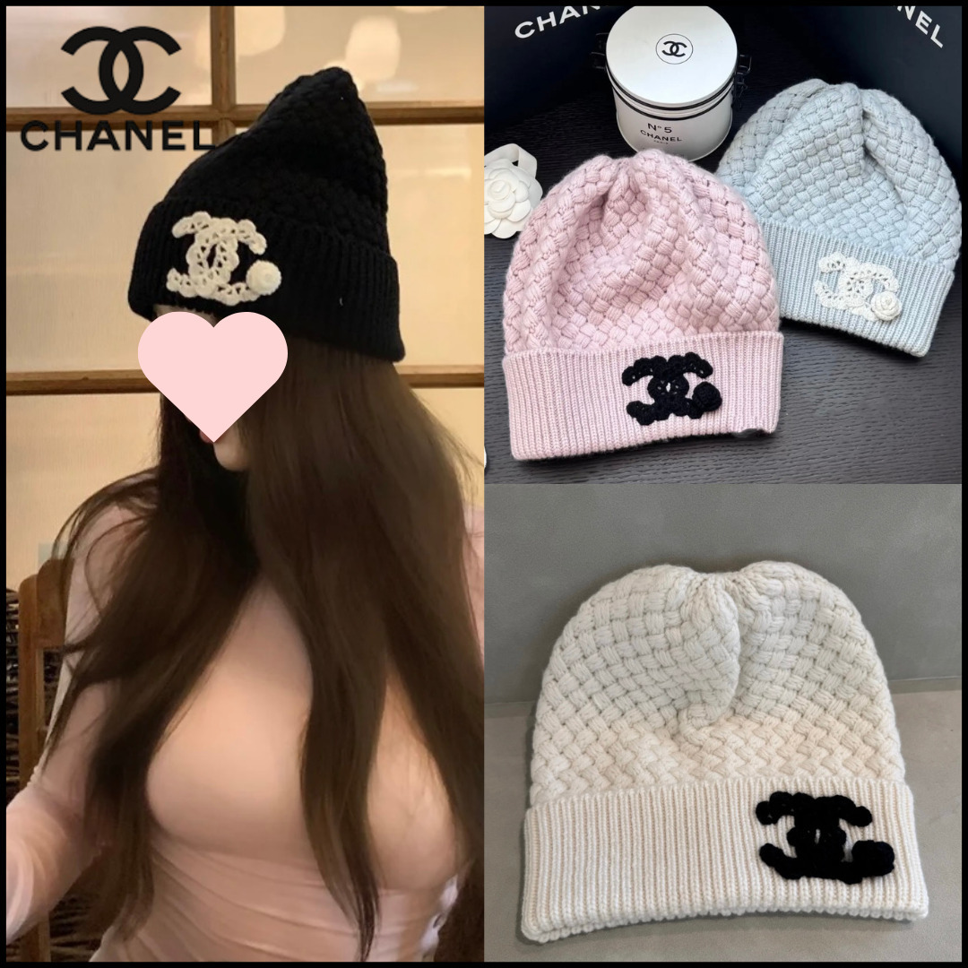 2024-2025AW新作 正規品!タグ付き】CHANEL☆ニット帽 24B CHANEL☆新作