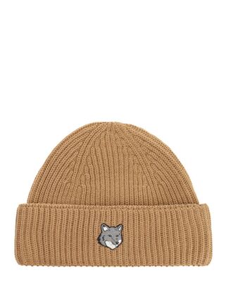 MAISON KITSUNÉ ベージュニット帽 ベージュ系 MAISON KITSUNE(メゾン