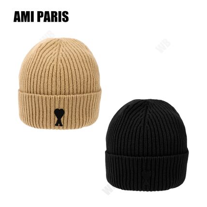 AMI PARIS(アミ パリス) ニットキャップ・ビーニー(レディース