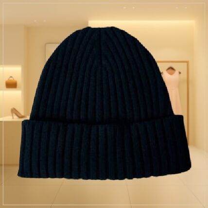 ALEXANDER WANG(アレキサンダーワン) ニット帽 - ダークネイビー