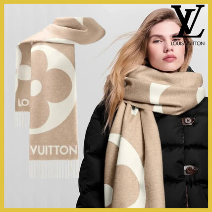 LOUIS VUITTON ベージュ マフラー 【※必ず商品説明をご確認下さい