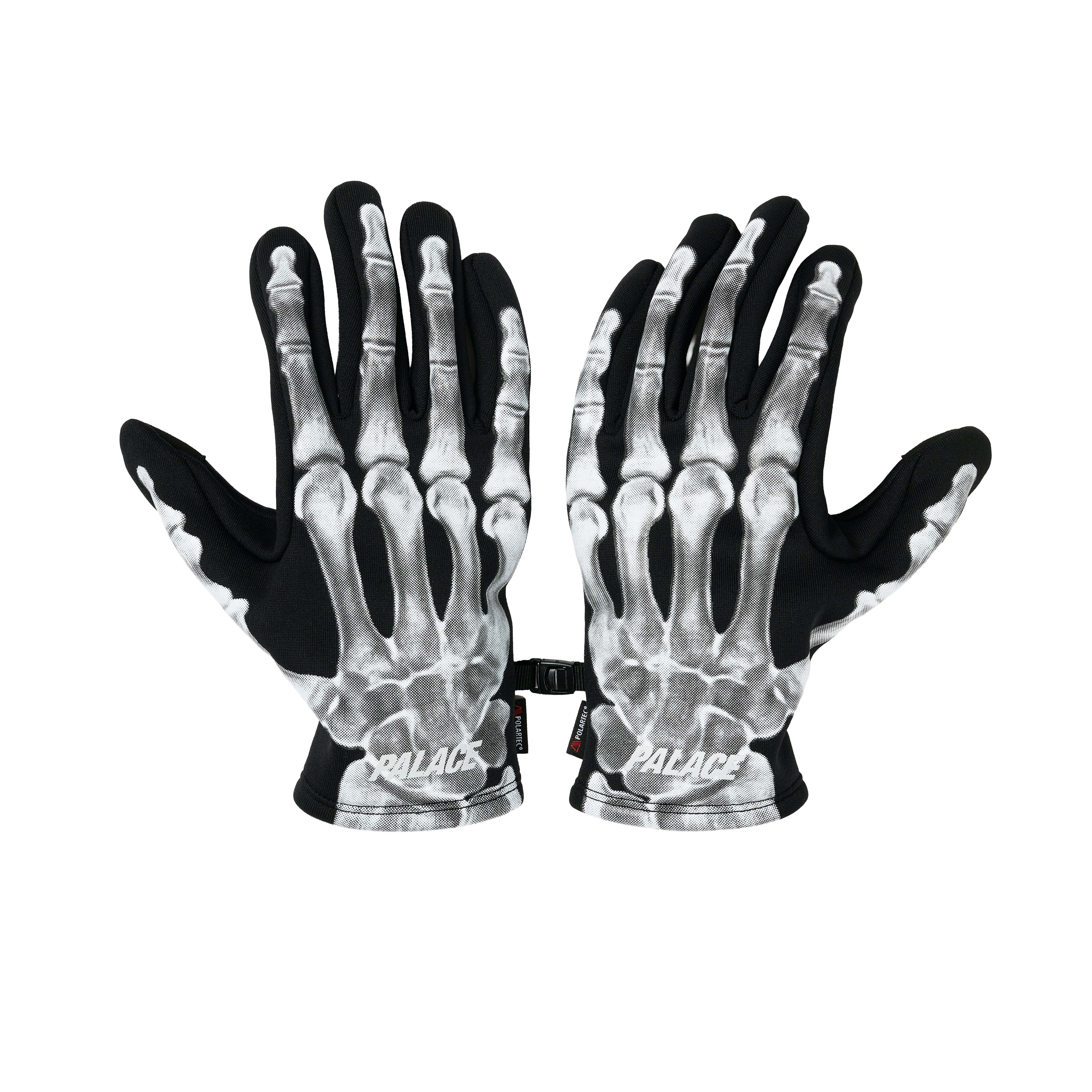 ☆Palace☆Polartec Boney Gloves☆Black (保温透氣・防寒機能