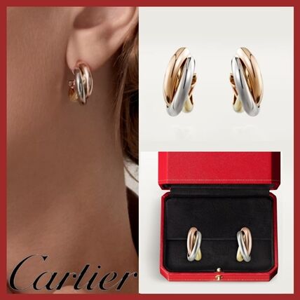 Cartier トリニティピアスミニ※出品8/23まで 海外希少】 Cartier