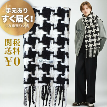 Acne studios マフラー 千鳥格子柄 楽天市場】【Acne Studios】アクネ