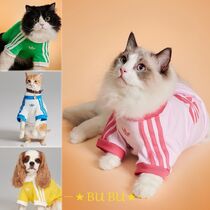 adidas 水色 犬服 猫服 中国限定 ジップアップウェア Mサイズ adidas