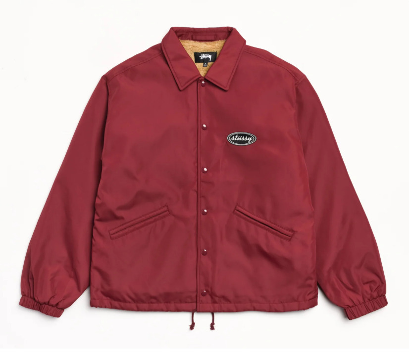 スタイリッシュ【STUSSY】フェイクファーコーチジャケット (STUSSY