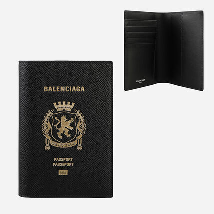 BALENCIAGA パスポートケース ブラック PASSPORT PHONE HOLD
