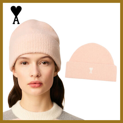 ピンク系 AMI PARIS(アミ パリス) ニットキャップ・ビーニー