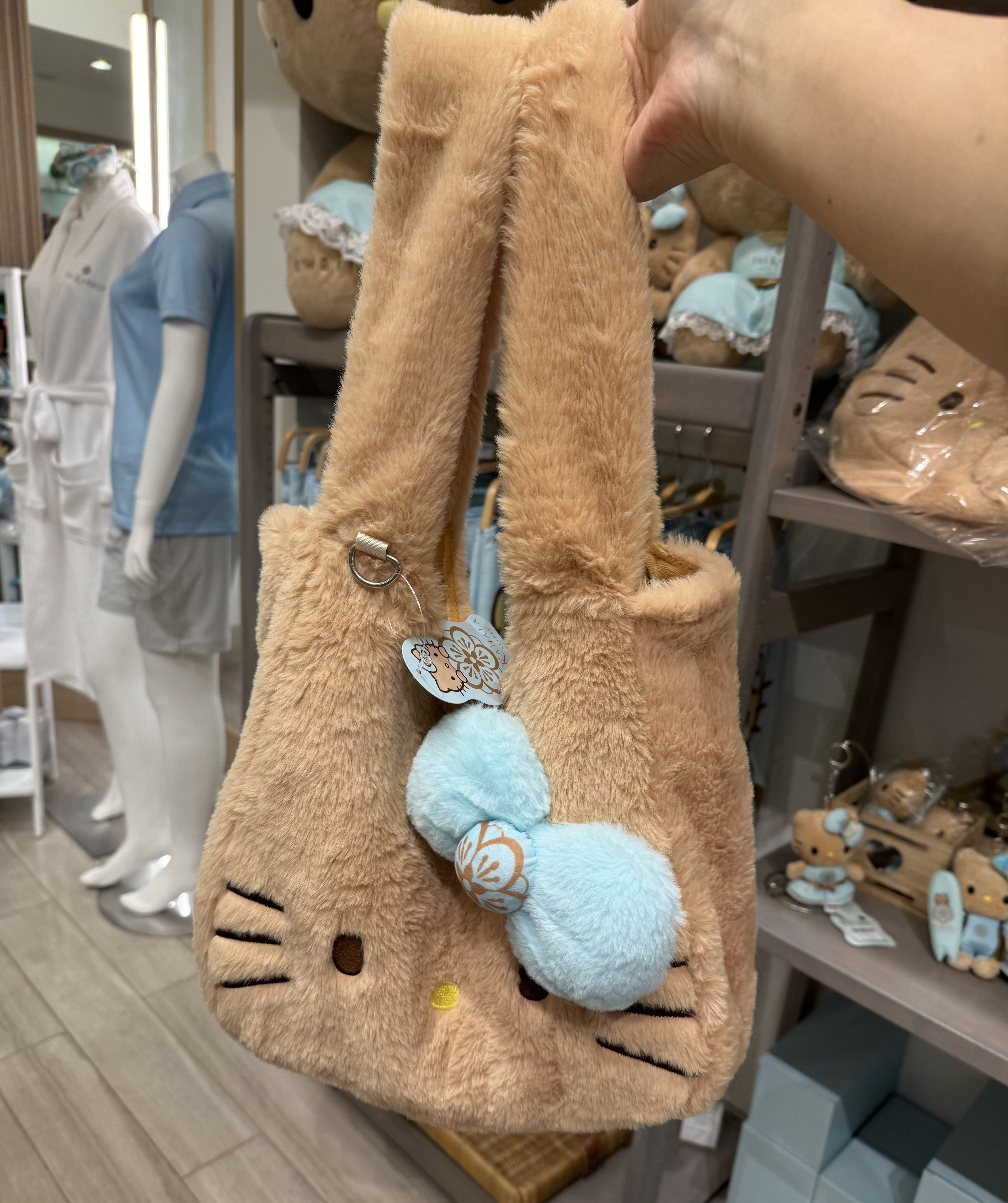 ハワイ カハラホテル限定☆日焼けキティ ふわふわバッグ (KAHALA