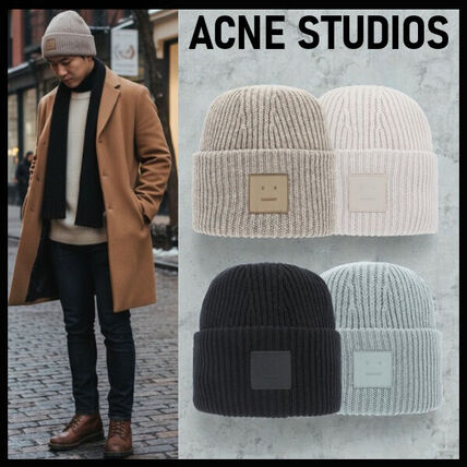ニット帽 ブルー（青）系 Acne Studios(アクネストゥディオス) メンズ