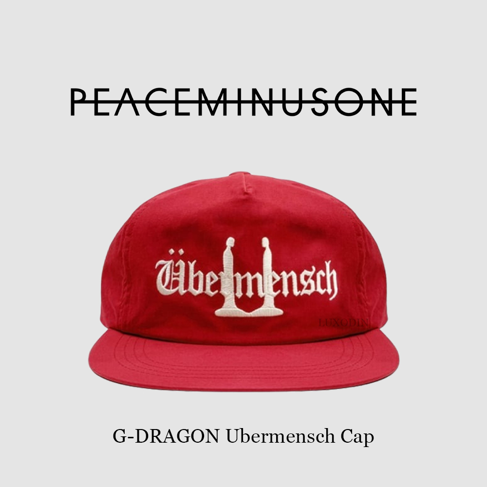 G-DRAGON】 Ubermensch Cap Burgundy Charcoal (peaceminusone