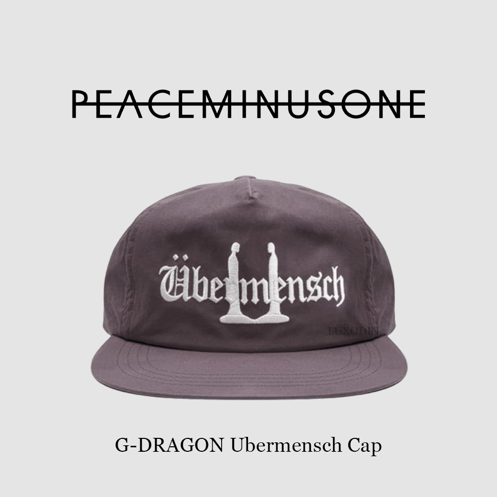 G-DRAGON】 Ubermensch Cap Burgundy Charcoal (peaceminusone