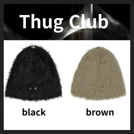 ブラウン（茶色）系 Thug Club(サグクラブ) ニットキャップ・ビーニー