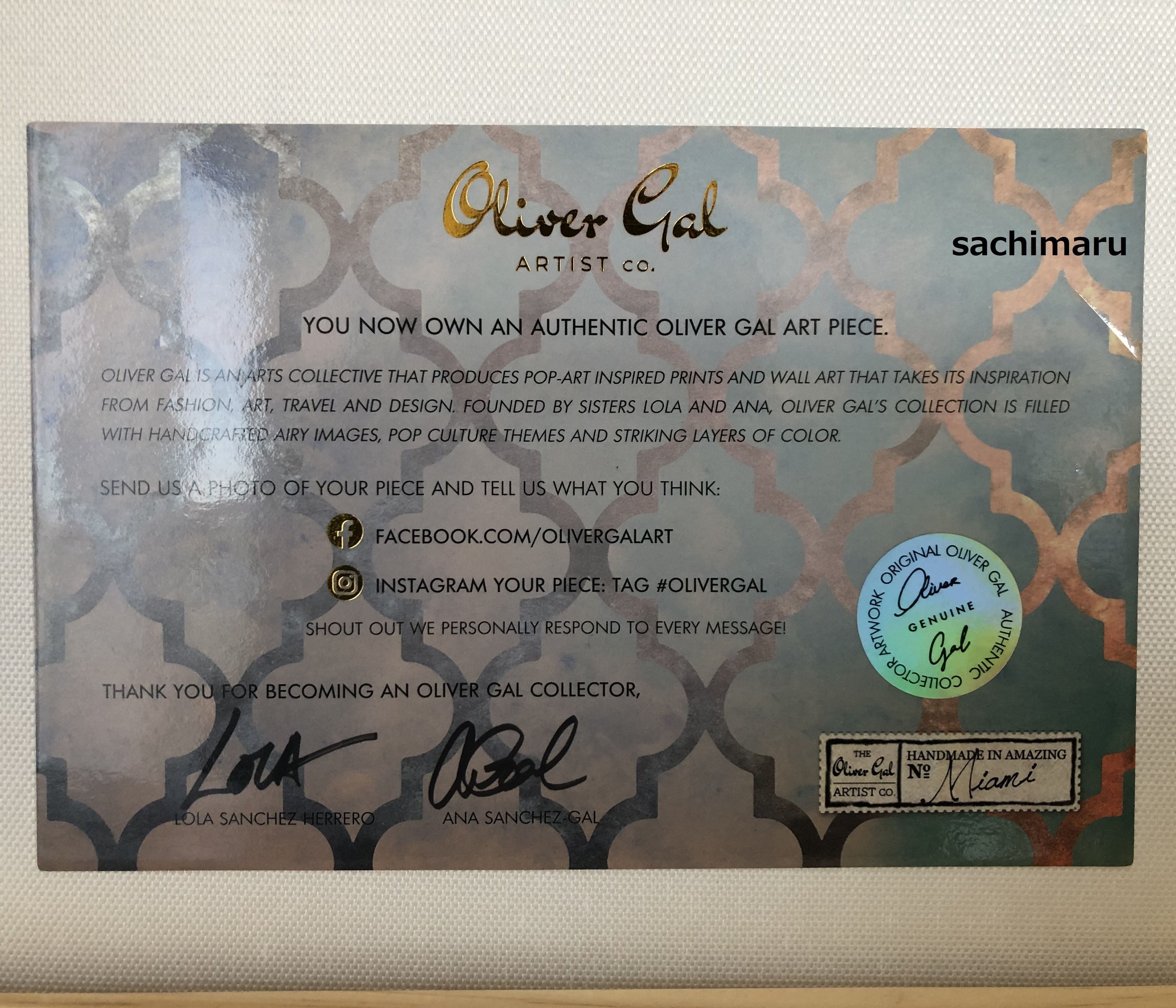 Oliver Gal 43x51cm キャンバスアート CHANEL Oliver Gal 43x51cm