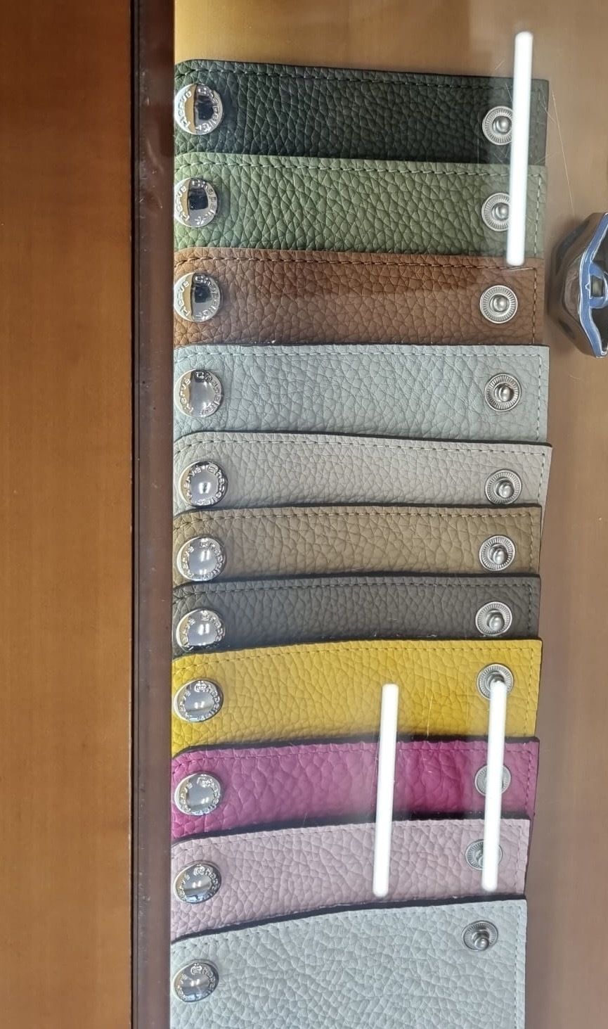 パリ限定レア【Herve Chapelier】革のハンドルカバー (HERVE CHAPELIER