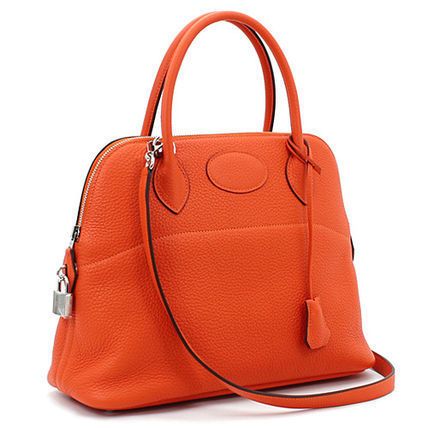 HERMES エルメス ボリード 31 トリヨンクレマンス フー オレンジ